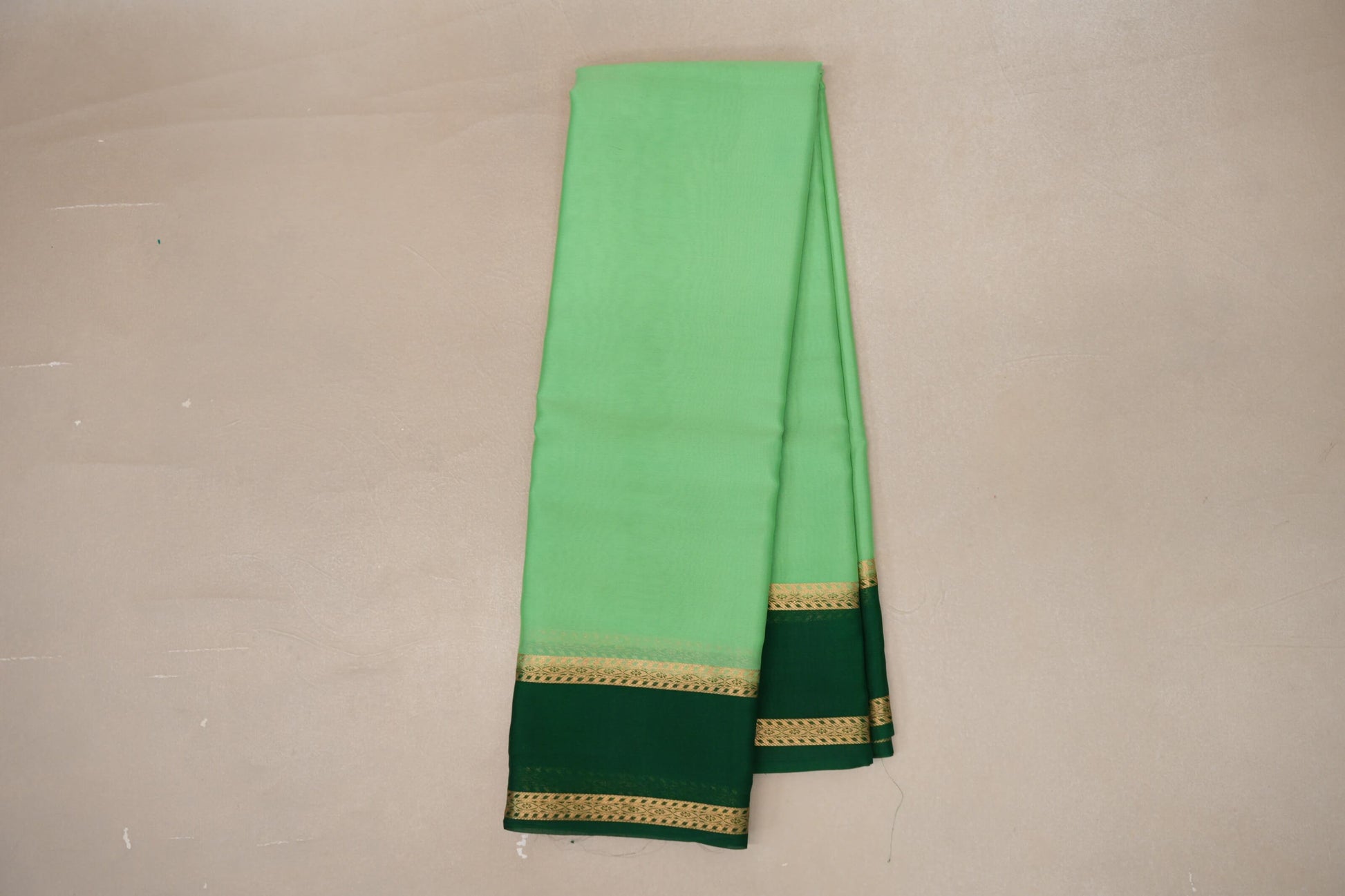 Pastel Pistachio Green Mysore Silk Saree online