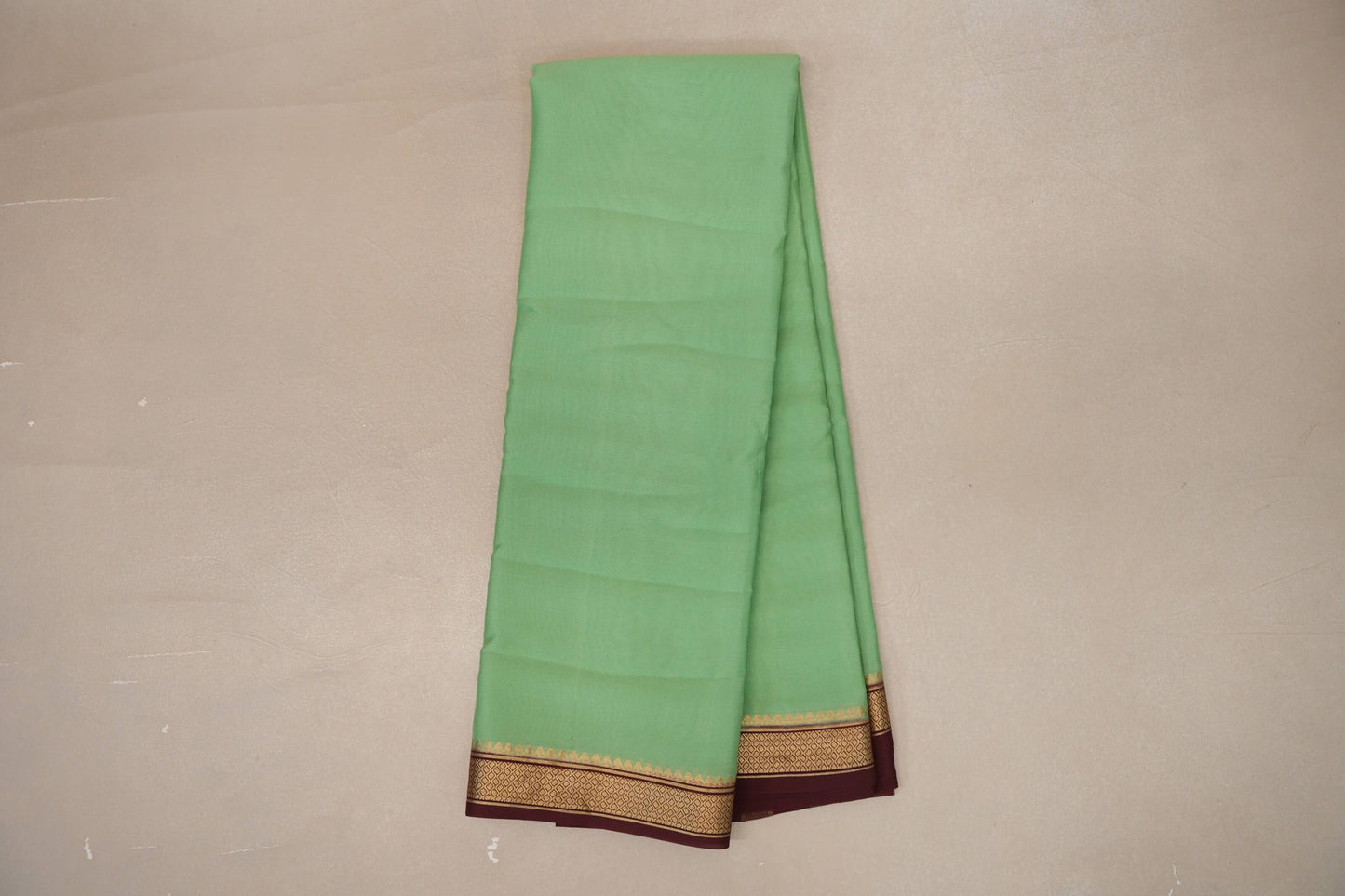 Pastel Pistachio Green Mysore Silk Saree online