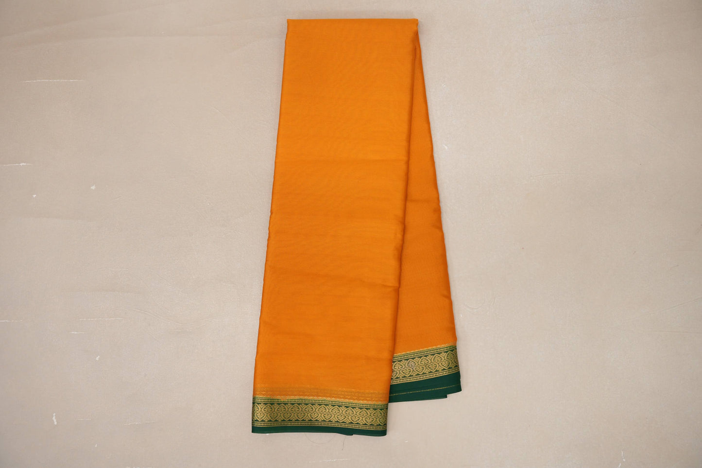 Bright Mango Yellow Mysore Silk Saree online