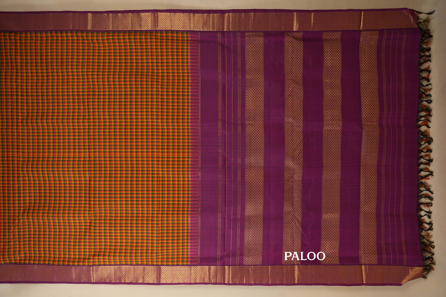 ten yards madisar silk saree paloo