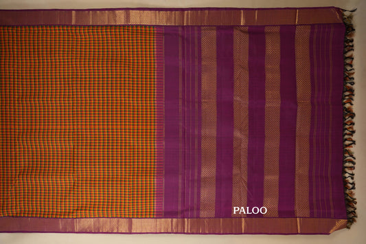 ten yards madisar silk saree paloo