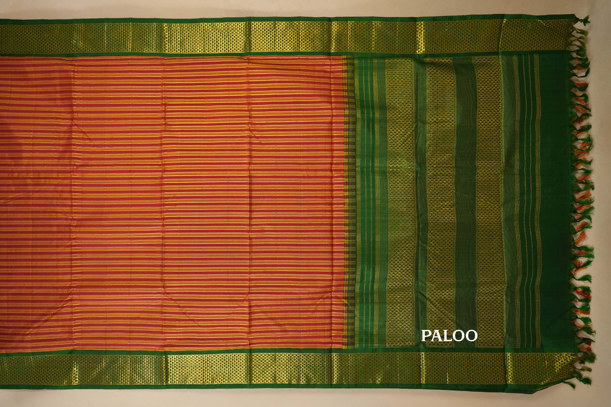ten yards madisar silk saree paloo