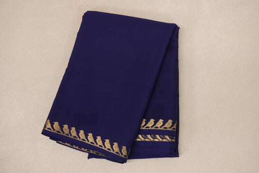 Deep Blue Mysore Silk Saree by Shreenivas Silks PSSR019029
