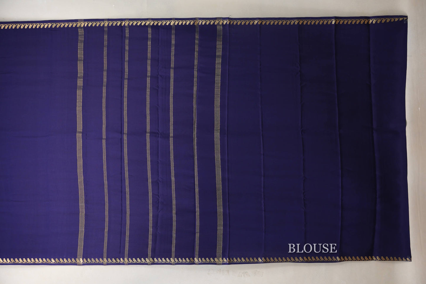 Deep Blue Mysore Silk Saree by Shreenivas Silks PSSR019029