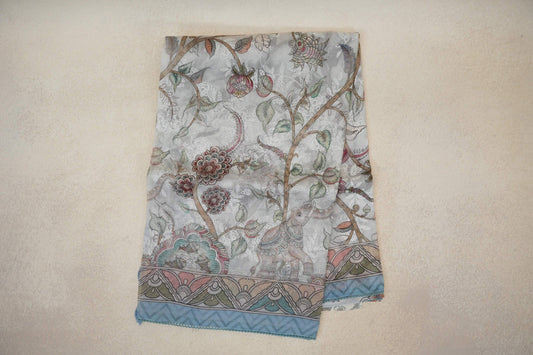 Multi Color Organza Silk Saree