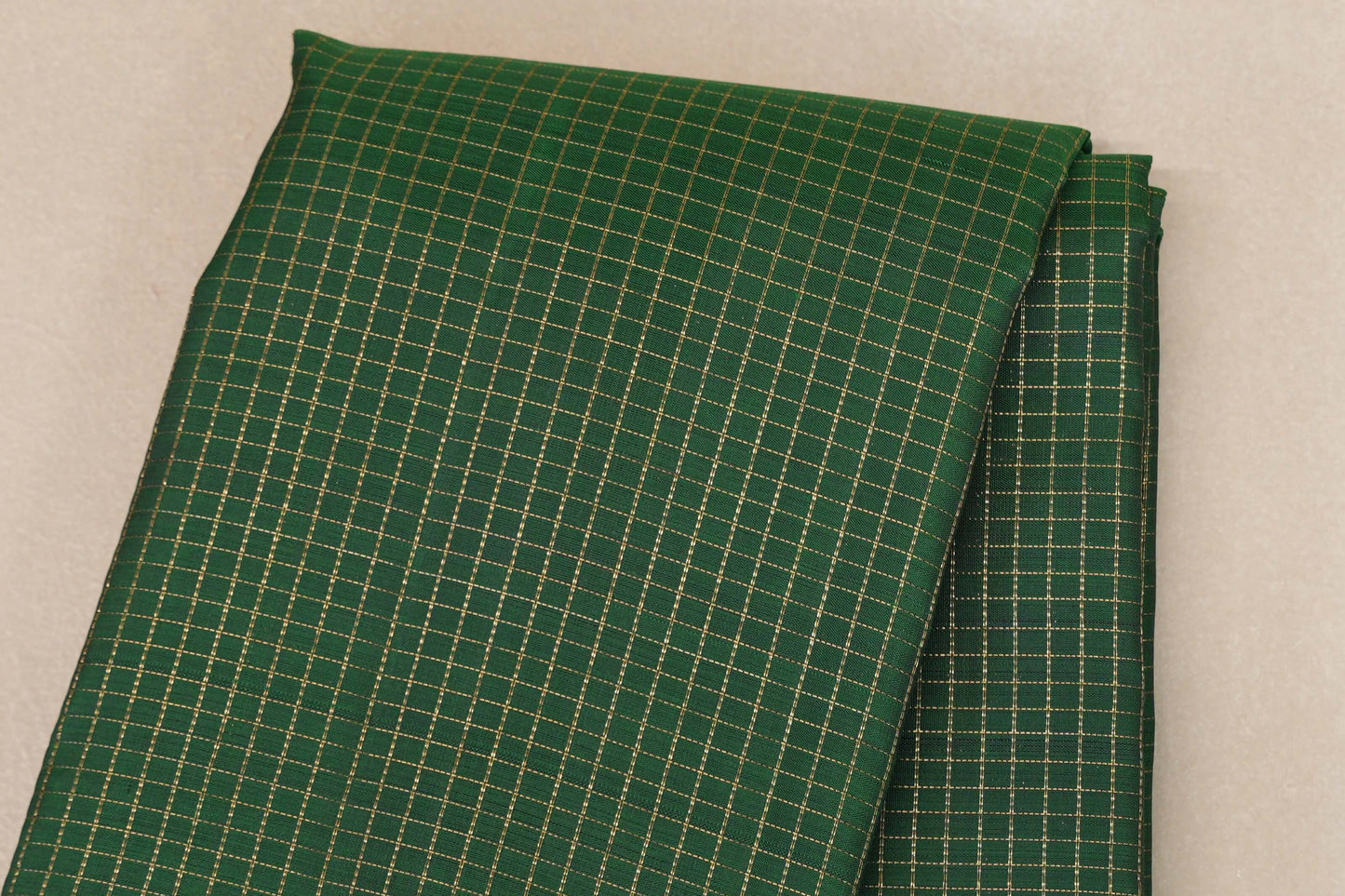 Bottle Green Vintage Kanjivaram Silk Saree  body zoom