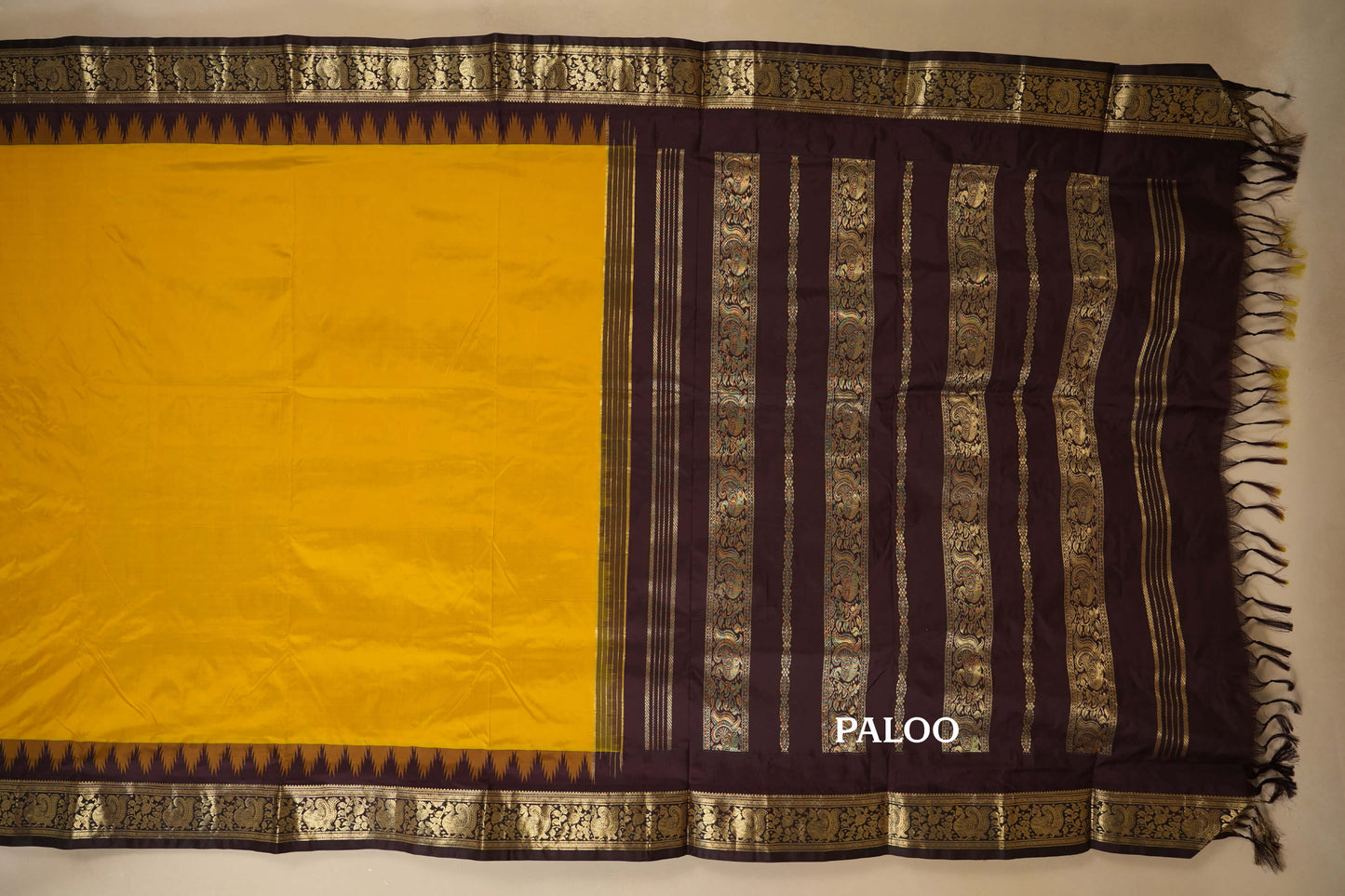 ten yards madisar silk saree paloo