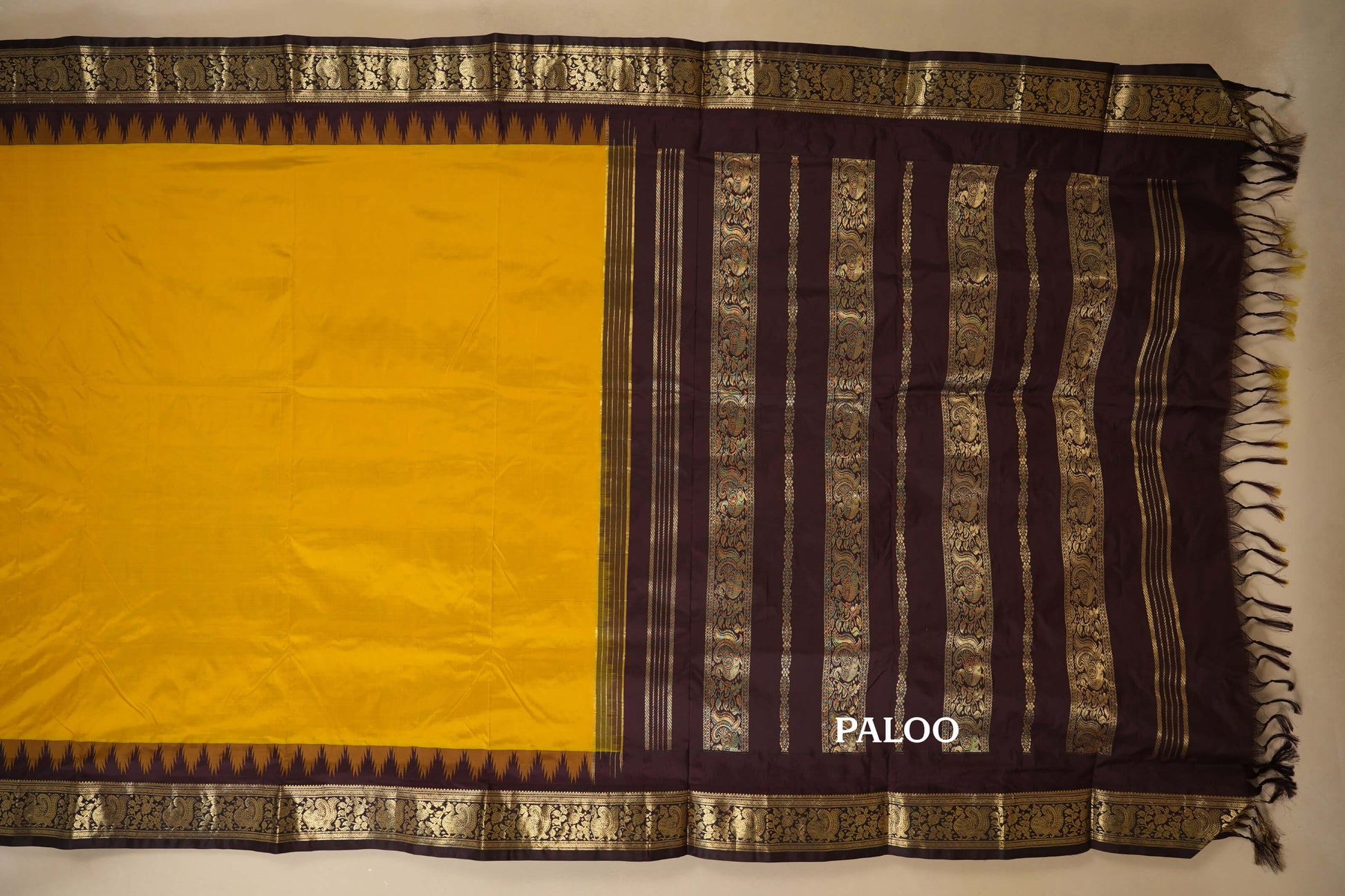 ten yards madisar silk saree paloo
