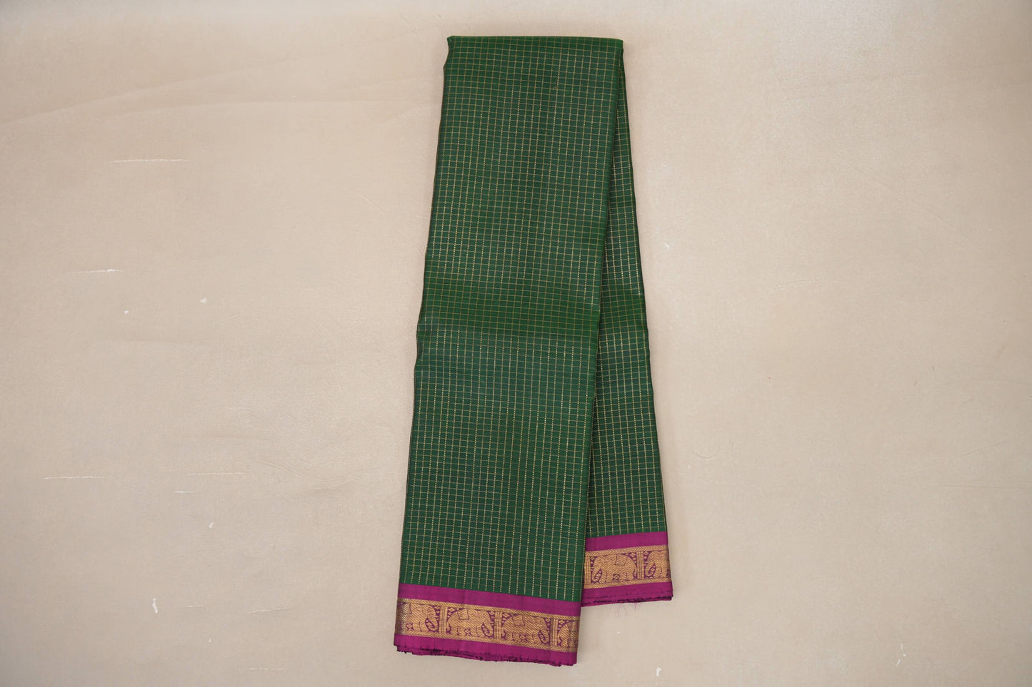 Bottle Green Vintage Kanjivaram Silk Saree  online