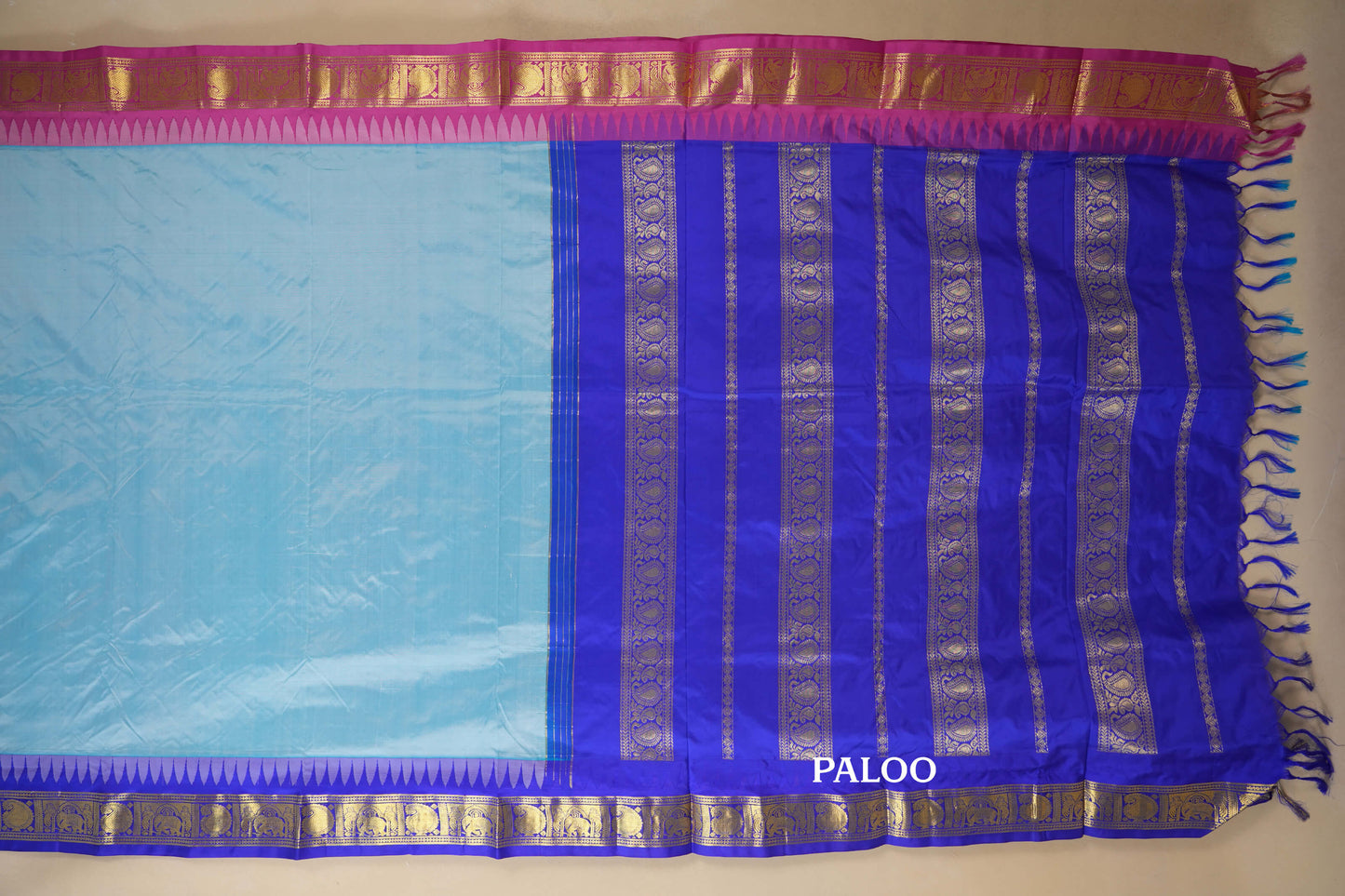 ten yards madisar silk saree paloo