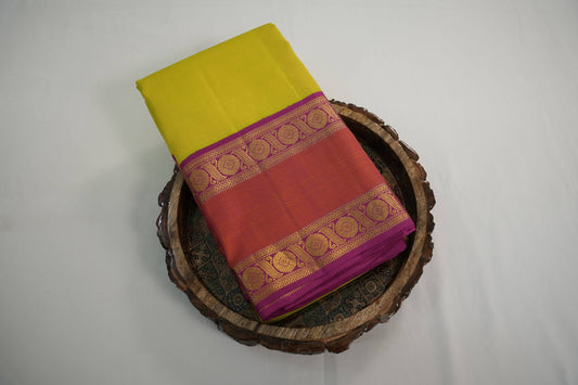 Plain kanchipuram silk saree