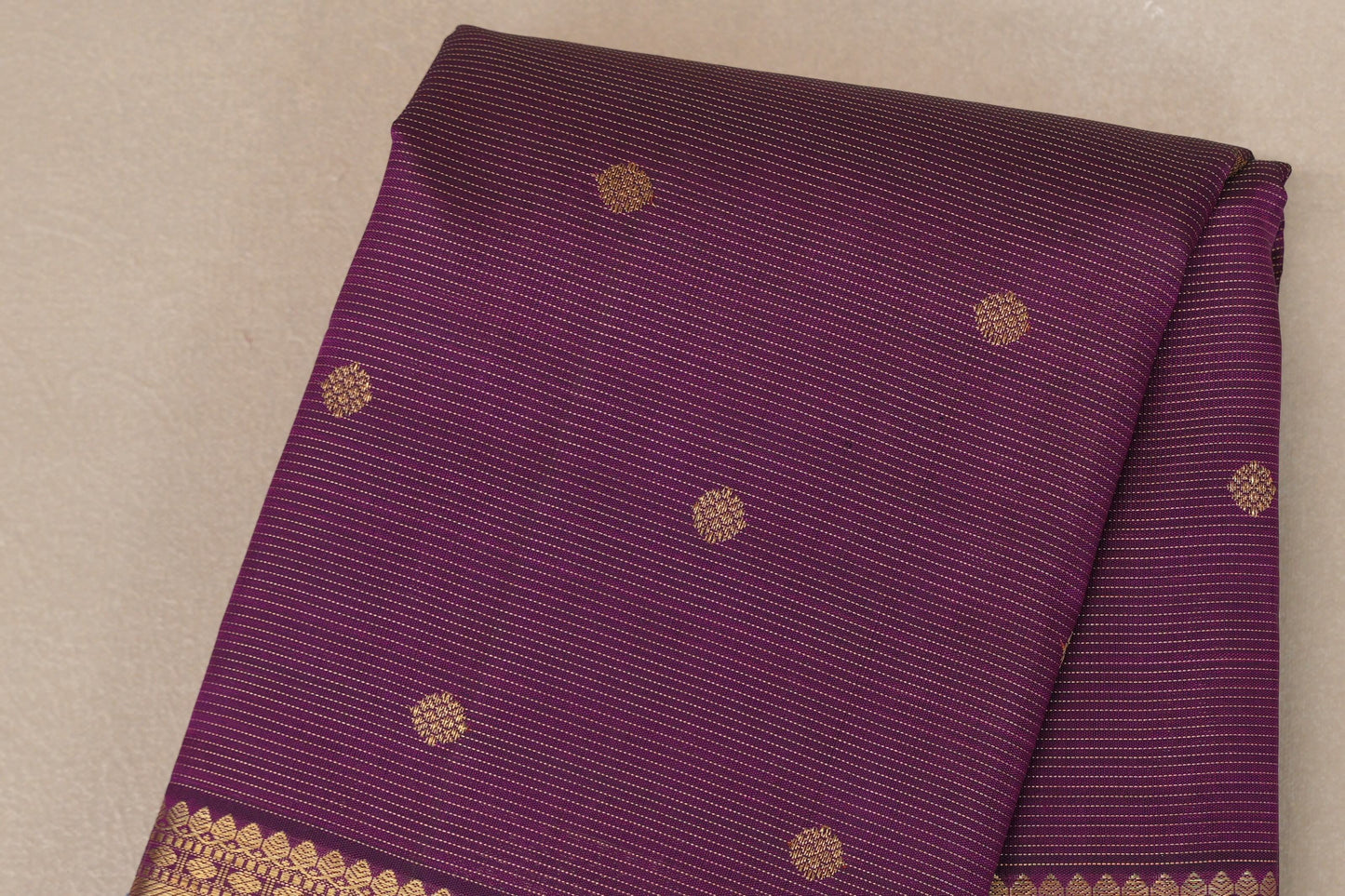 Dark Magenta Vintage Heirloom Kanjivaram Silk Saree by Shreenivas Silks PSSR019034