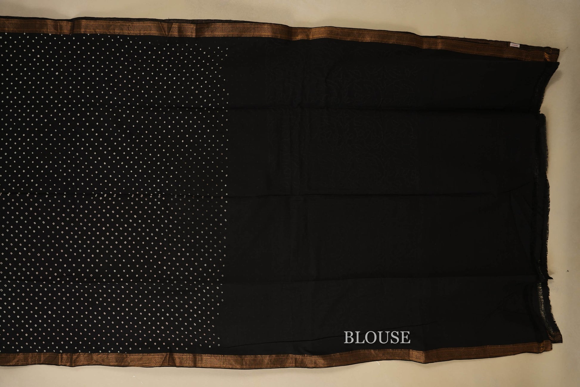 mangalgiri cotton bandhani saree blouse