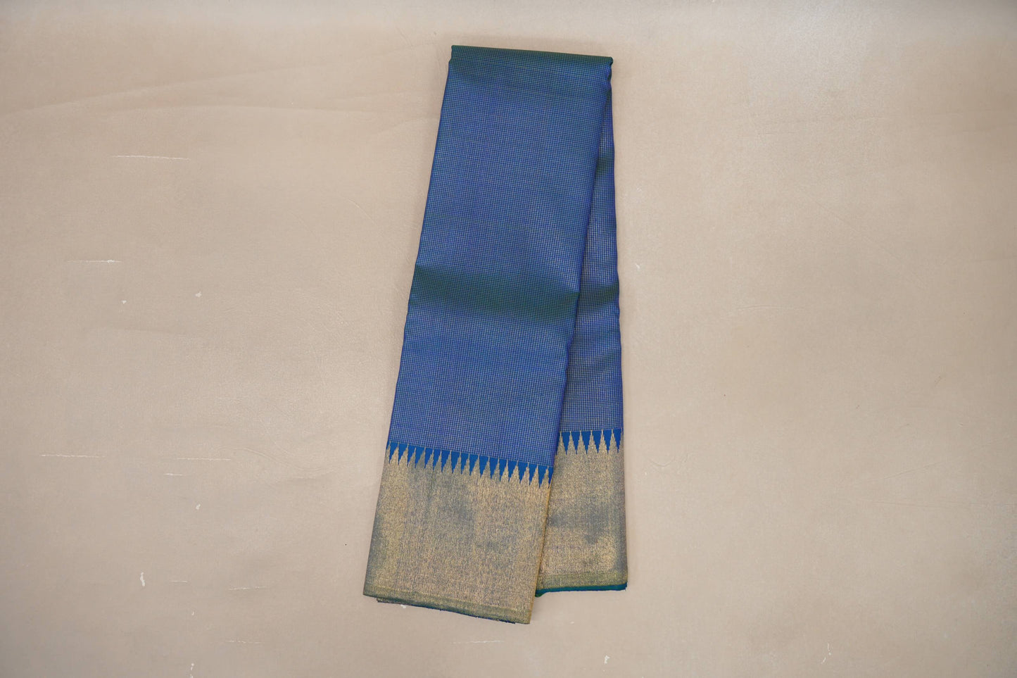 Peacock Blue Vintage  Kanjivaram Silk Saree by Shreenivas Silks PSSR019041
