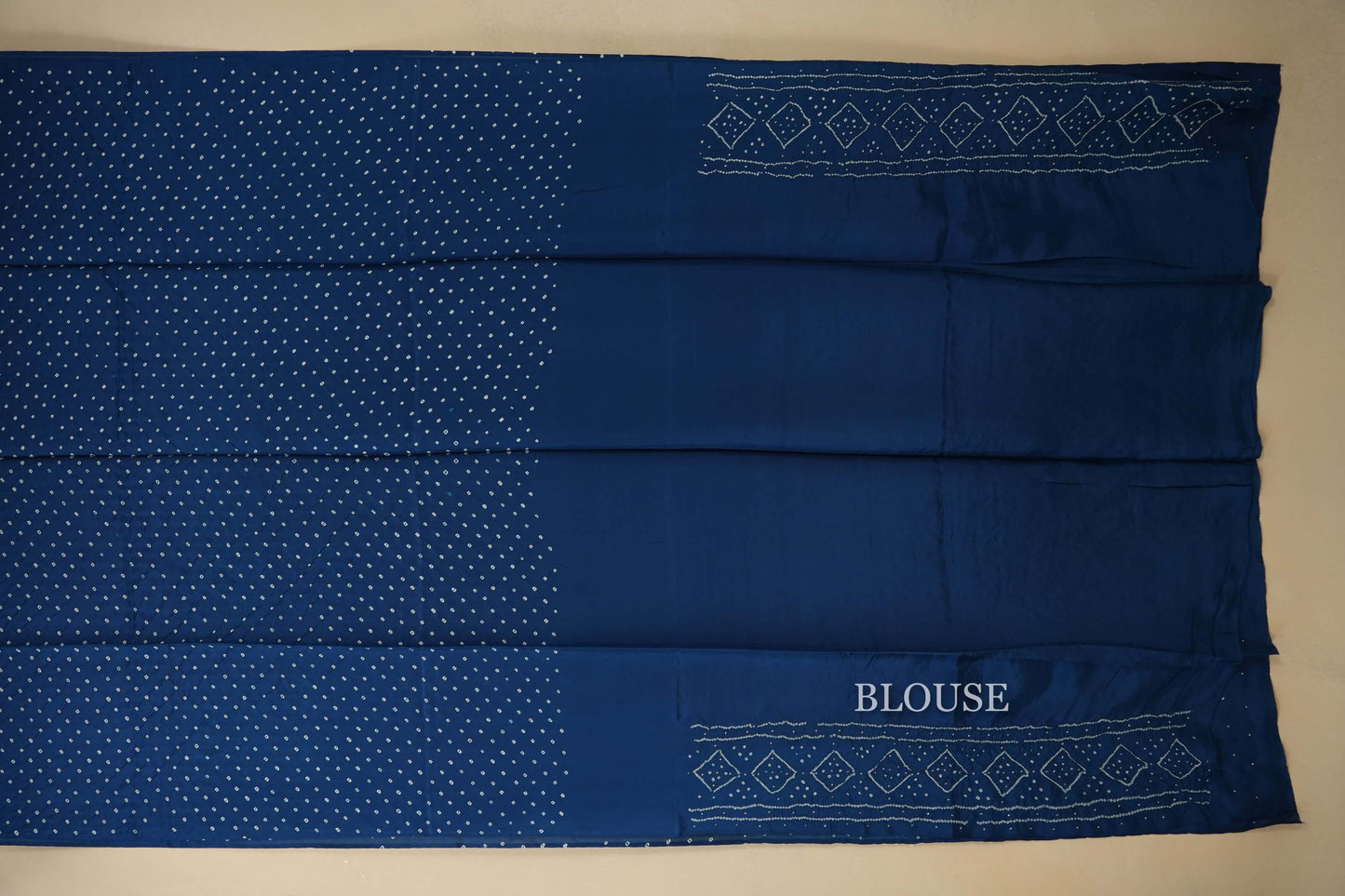 mulberry silk bandhani saree blouse