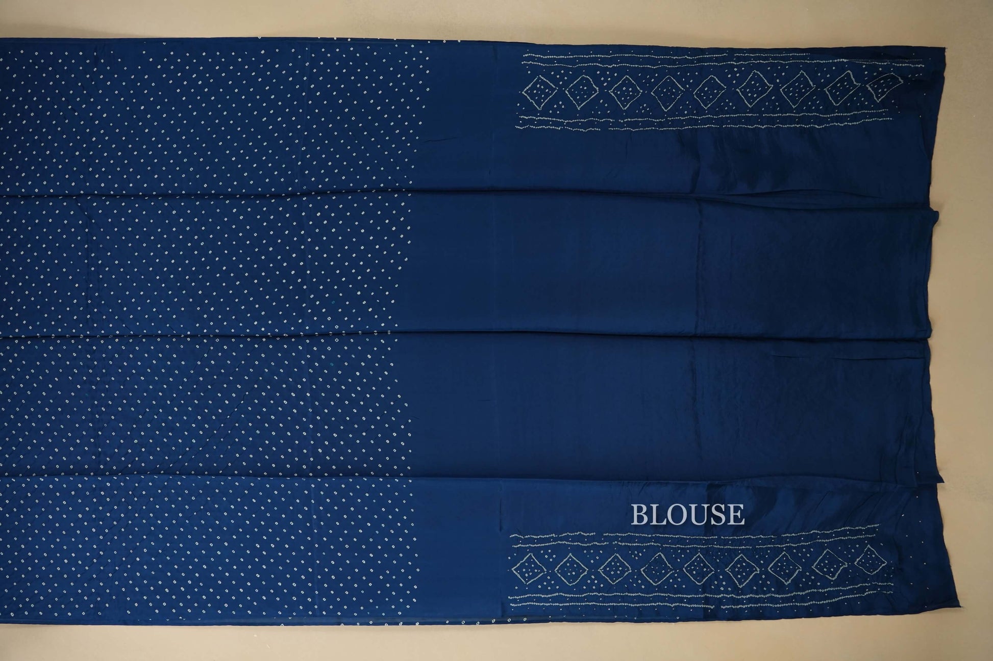 mulberry silk bandhani saree blouse