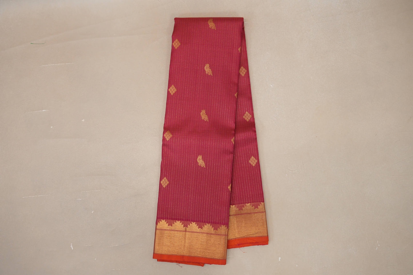 Bright Pink Vintage Kanjivaram Silk Saree online