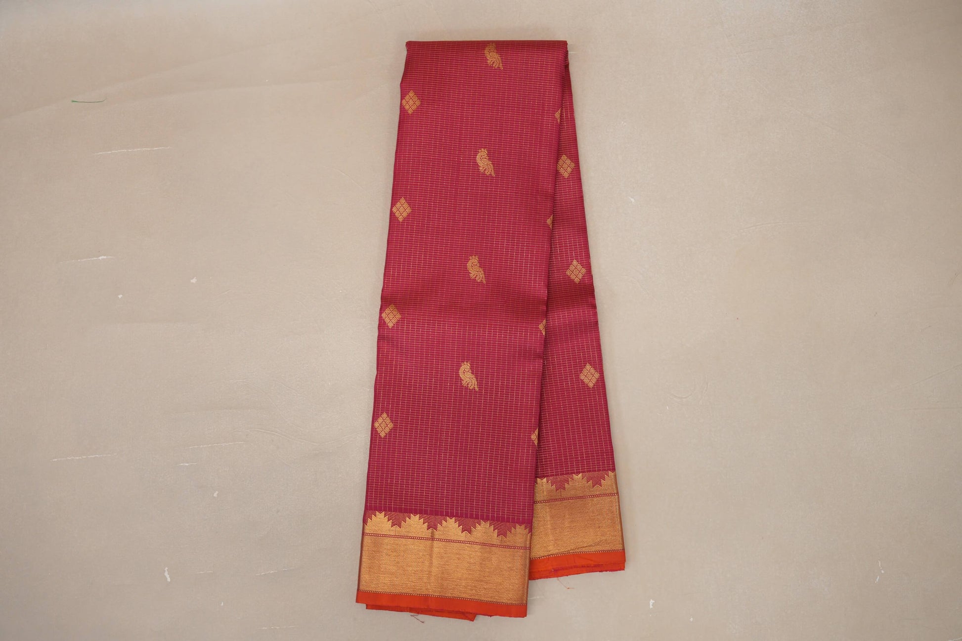 Bright Pink Vintage Kanjivaram Silk Saree online