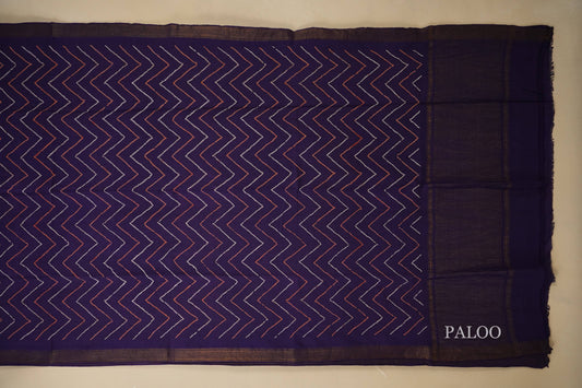 mangalgiri cotton bandhani saree paloo