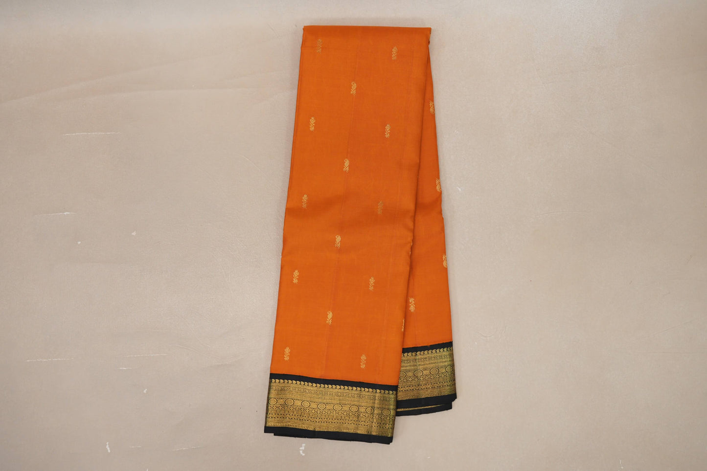 Deep Mango Orange Vintage Kanjivaram Silk Saree online