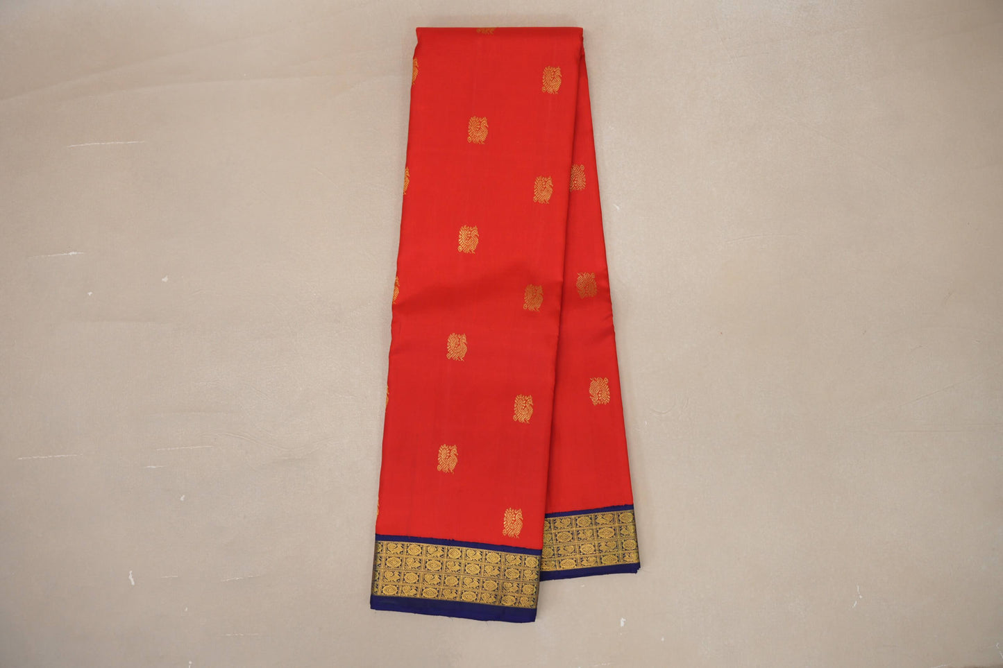 Bright Red Vintage Kanjivaram Silk Saree online