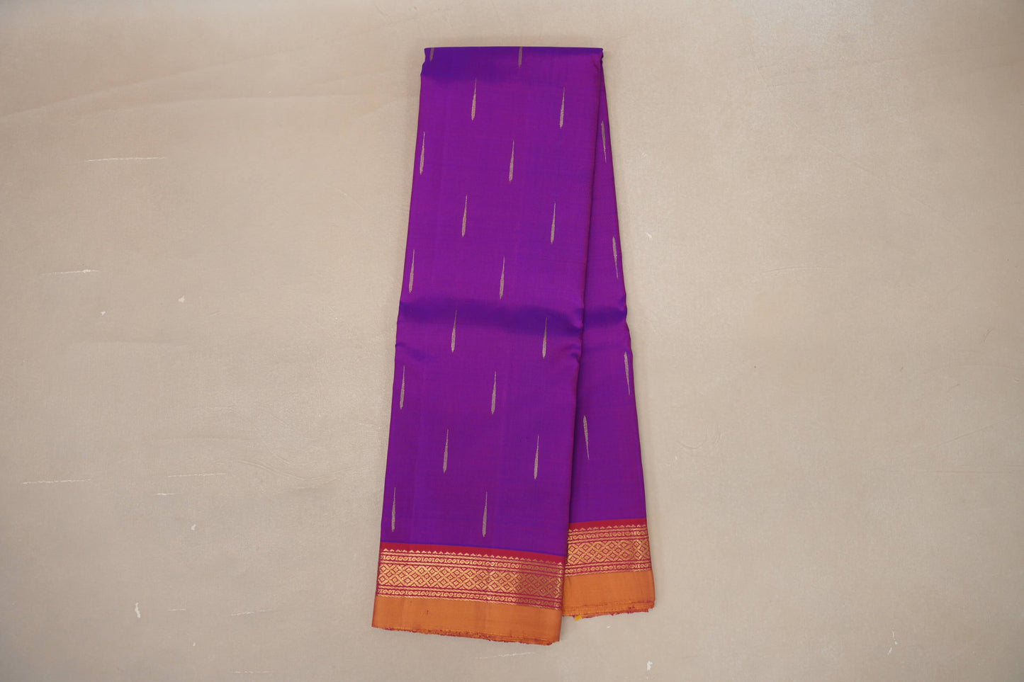 Dual Tone Pink and Blue Vintage Kanjivaram Silk Saree  online