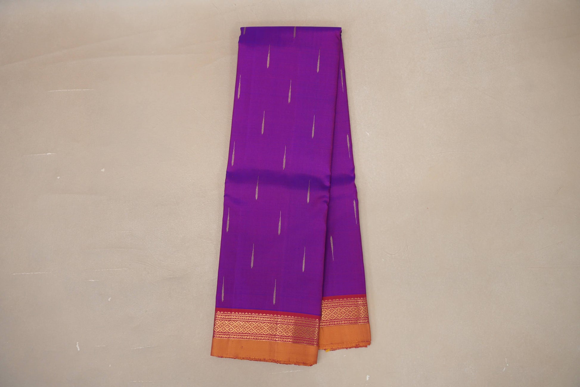 Dual Tone Pink and Blue Vintage Kanjivaram Silk Saree  online