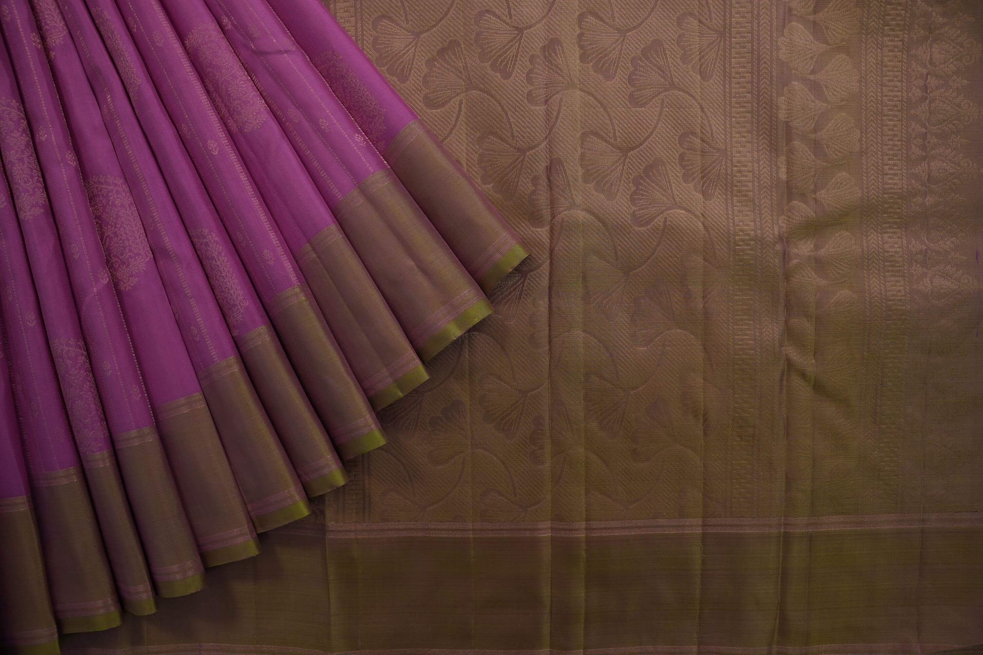 Pink kanchipuram silk saree