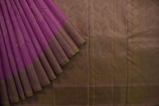 Pink kanchipuram silk saree