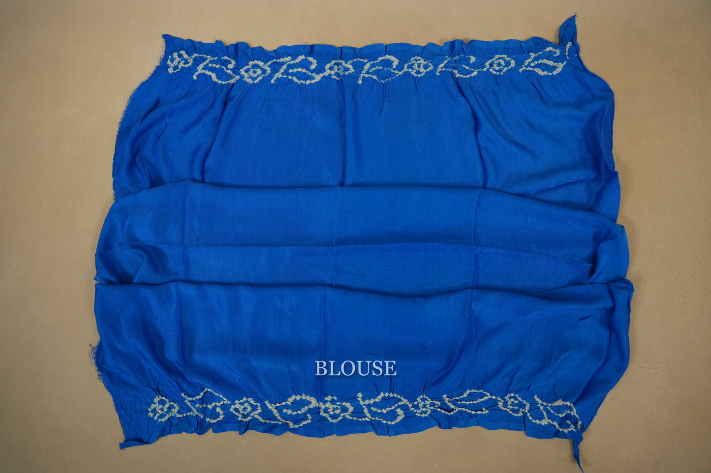 gaji silk bandhani saree blouse