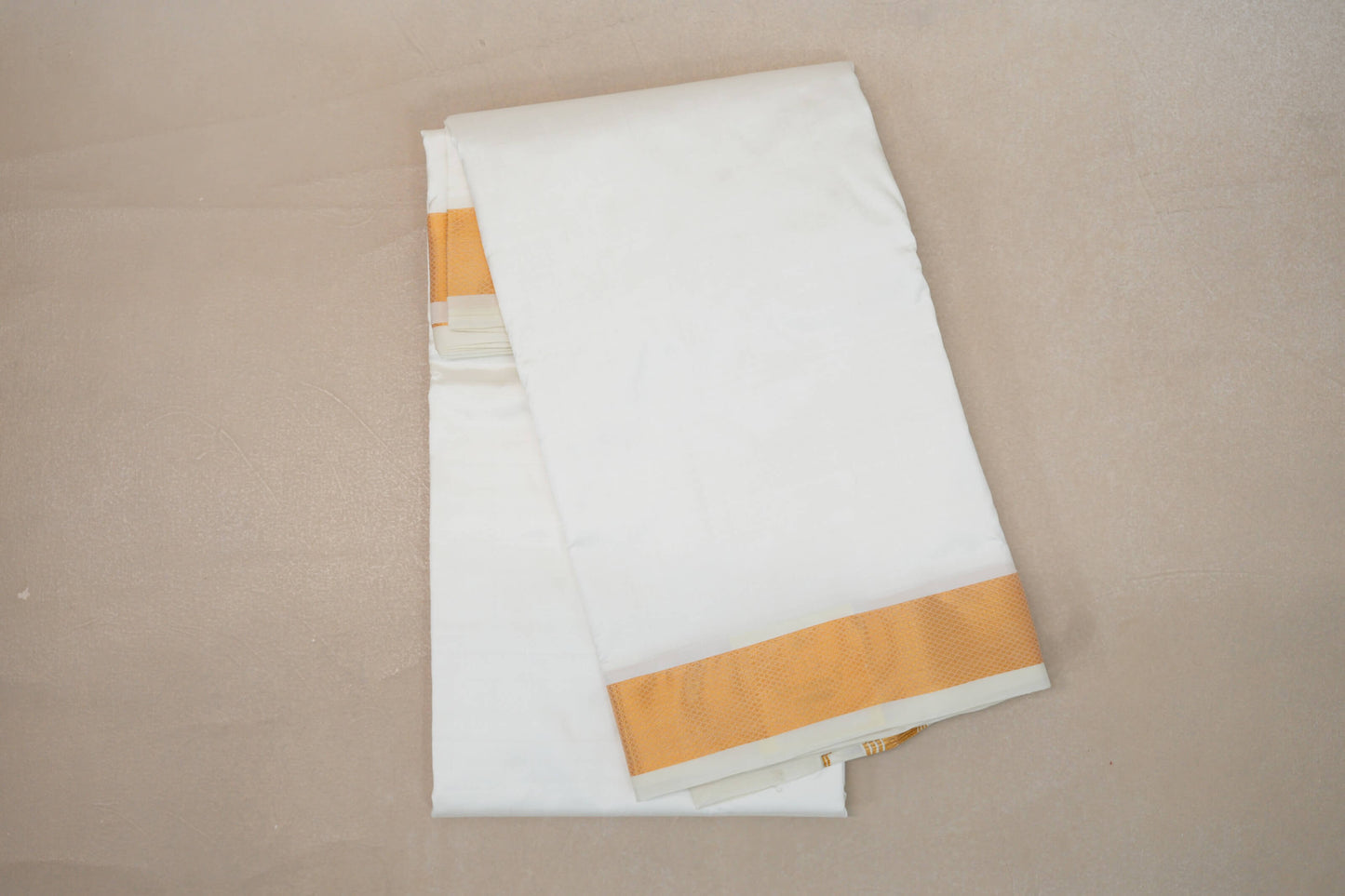 10 Mulam Silk Dhoti with 6 Mulam Angavastram for Wedding by Shreenivas Silks PSSR01DH068