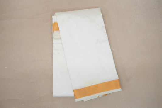 9 Mulam Silk Dhoti with 5 Mulam Angavastram for Wedding by Shreenivas Silks PSSR01DH071