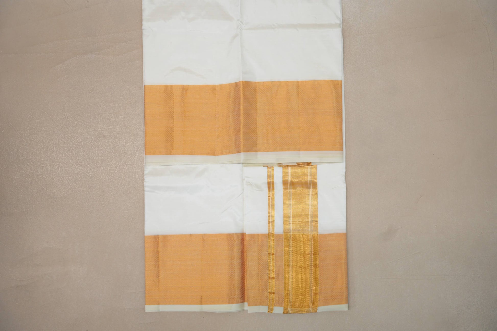 8 Mulam Silk Dhoti for Wedding by Shreenivas Silks PSSR01DH073 - Parisera