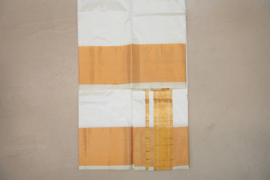 8 Mulam Silk Dhoti for Wedding by Shreenivas Silks PSSR01DH073