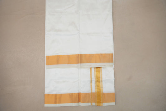 8 Mulam Silk Dhoti for Wedding by Shreenivas Silks PSSR01DH074