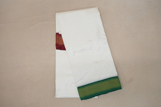 8 Mulam Silk Dhoti for Wedding by Shreenivas Silks PSSR01DH077