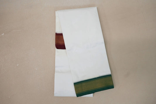 8 Mulam Silk Dhoti for Wedding by Shreenivas Silks PSSR01DH078