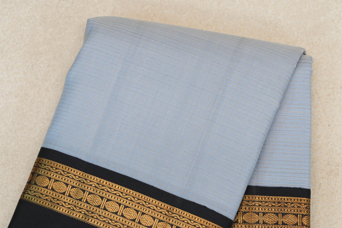  Grey Vintage Kanjivaram Silk Sareebody zoom