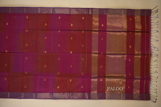 Multi Color Maheshwari Silk Cotton Saree by Shreenivas Silks PSSR018021 - Parisera
