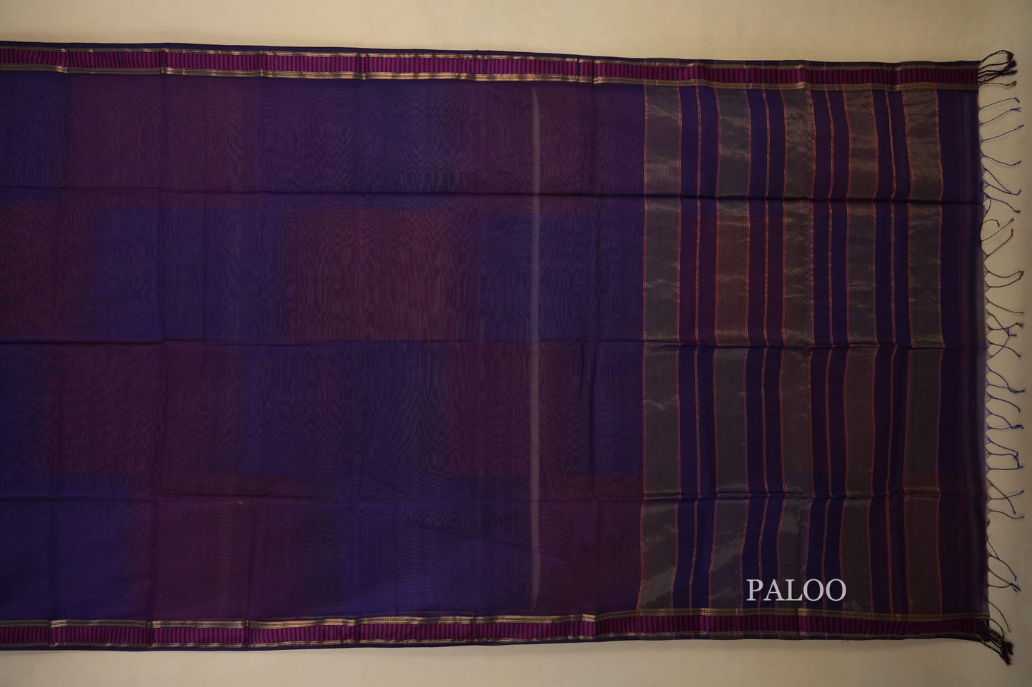 Multi Color Maheshwari Silk Cotton Saree by Shreenivas Silks PSSR018025 - Parisera