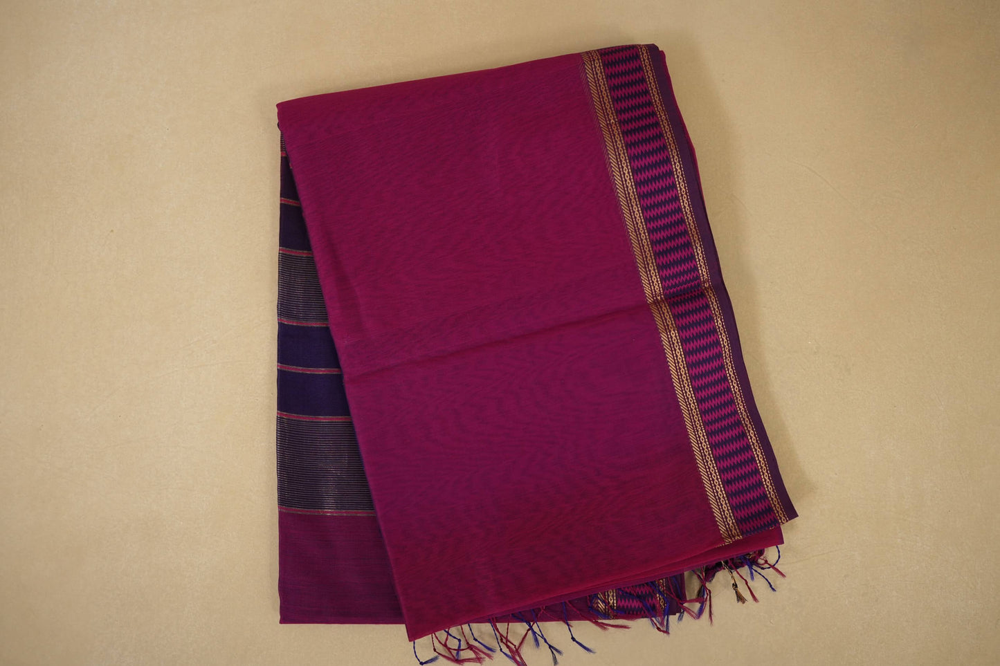 Multi Color Maheshwari Silk Cotton Saree by Shreenivas Silks PSSR018027 - Parisera