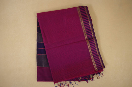 Multi Color Maheshwari Silk Cotton Saree by Shreenivas Silks PSSR018027 - Parisera