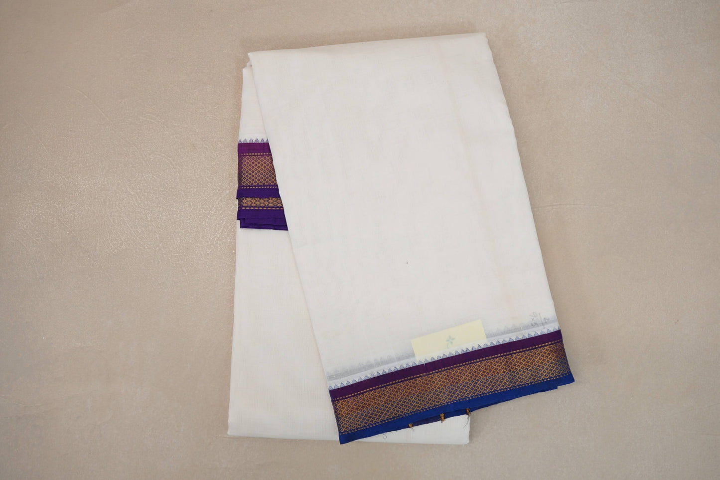 9 Mulam Cotton Muhurtham Dhoti with 5 Mulam Angavastram by Shreenivas Silks PSSR01DH097