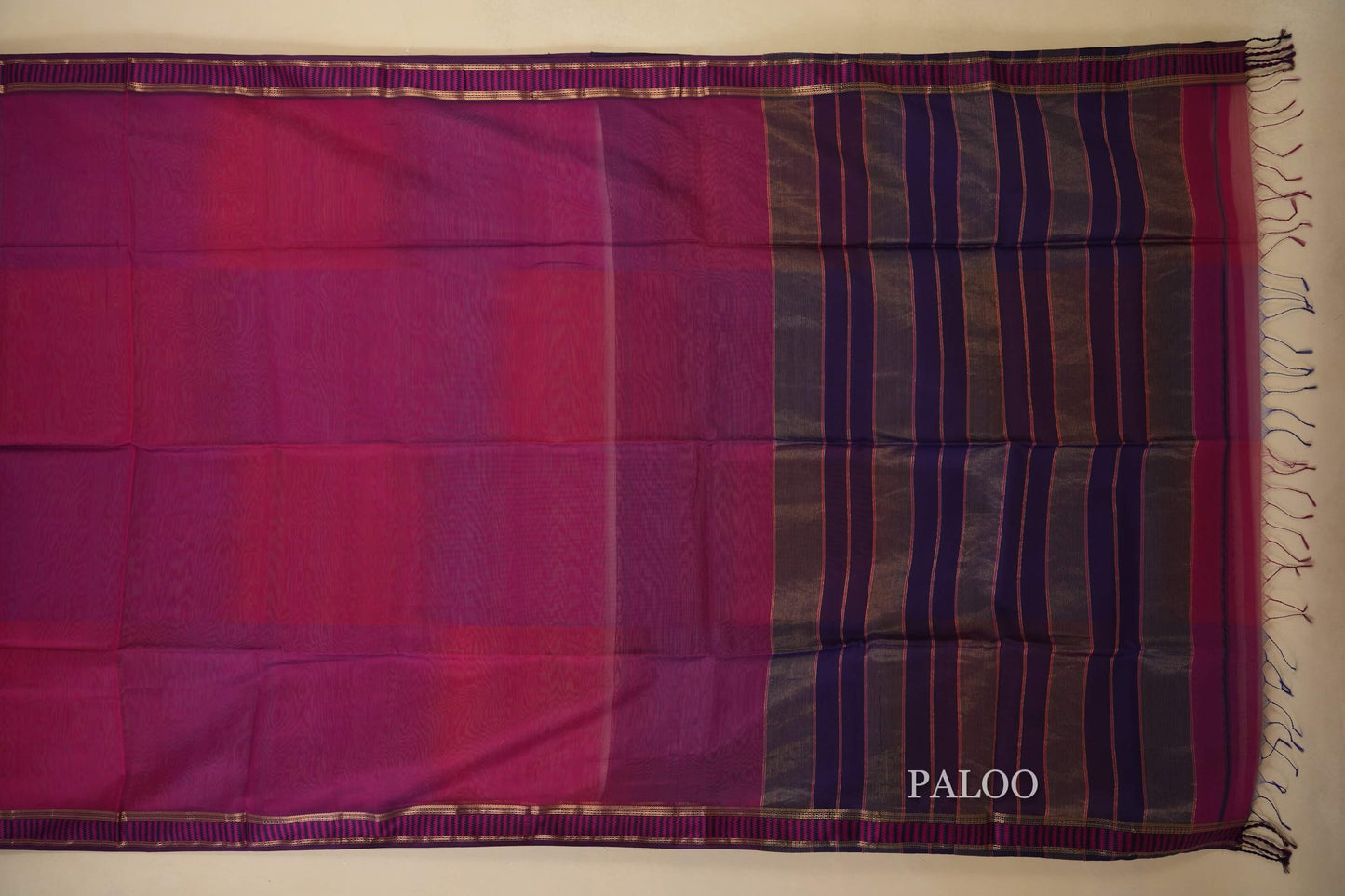 Multi Color Maheshwari Silk Cotton Saree by Shreenivas Silks PSSR018027 - Parisera