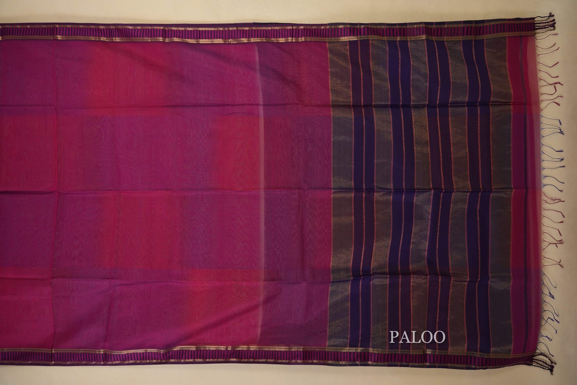 Multi Color Maheshwari Silk Cotton Saree by Shreenivas Silks PSSR018027 - Parisera