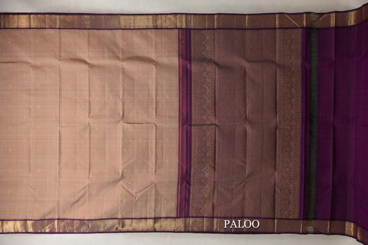 Deep Beige Vintage Kanjivaram Silk Saree  PALOO
