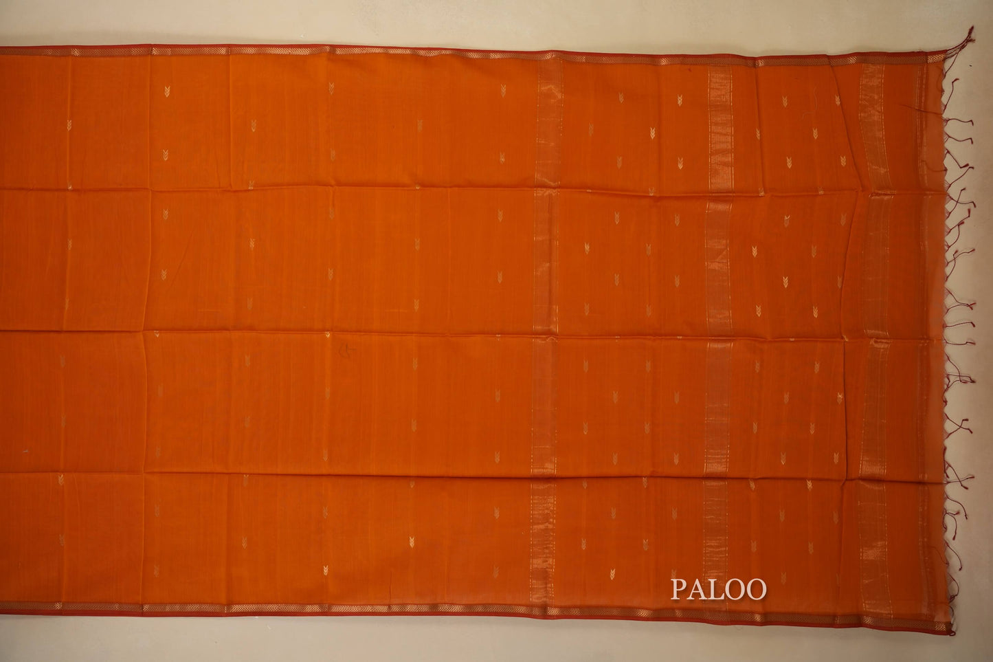 Mustard Maheshwari Silk Cotton Saree by Shreenivas Silks PSSR018035