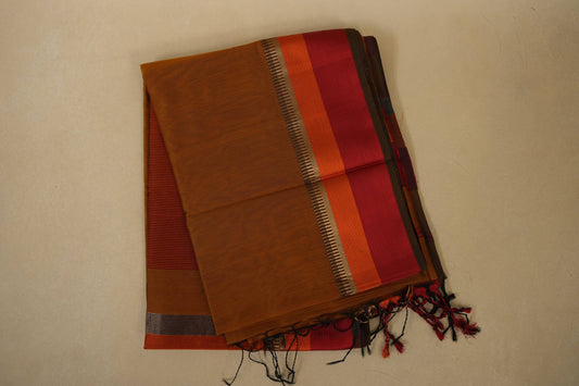 Mehandi Green Maheshwari Silk Cotton Saree by Shreenivas Silks PSSR018037 - Parisera