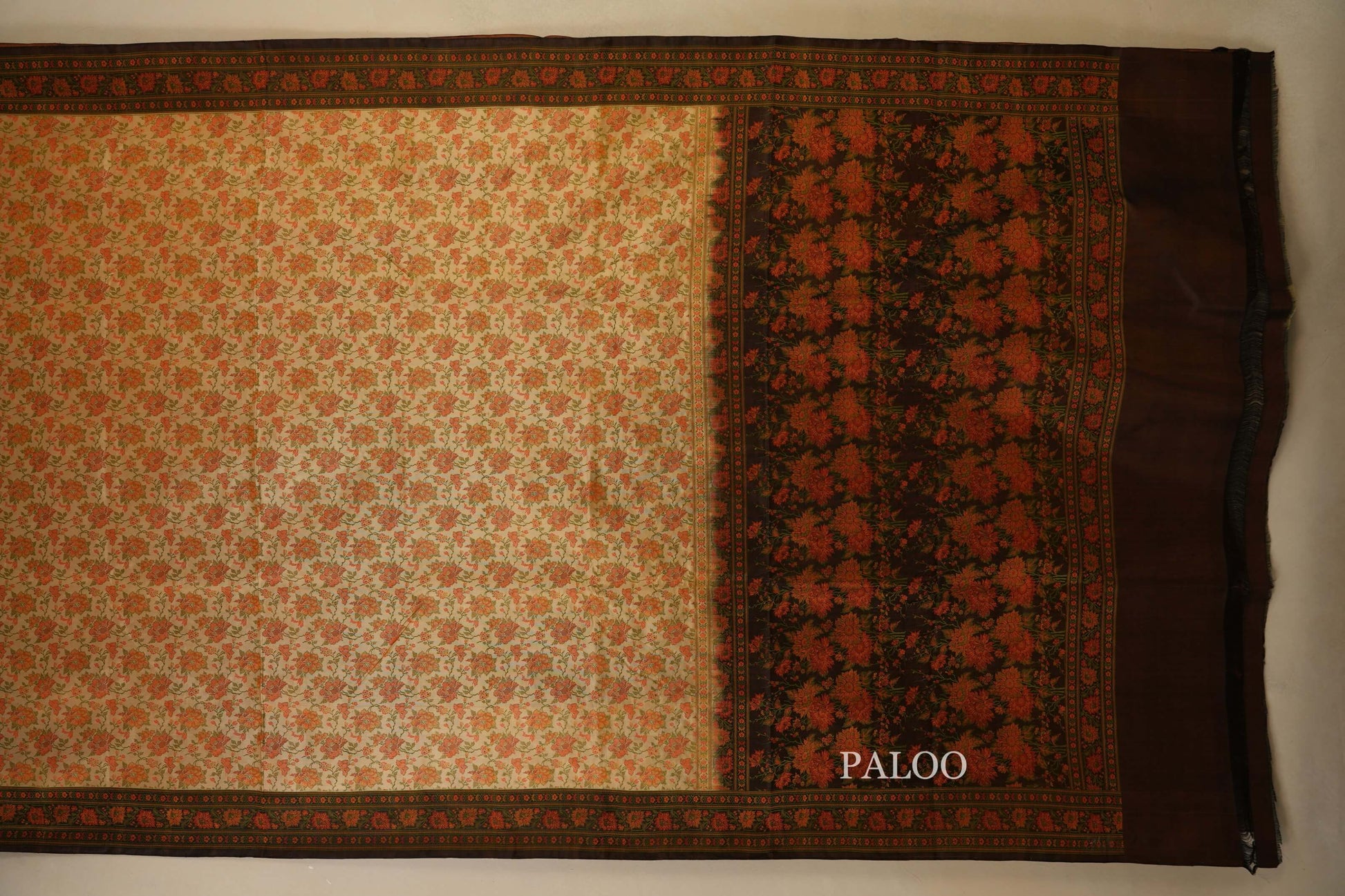 Beige Banarasi Silk saree by Shreenivas Silk PSSR018039 - Parisera