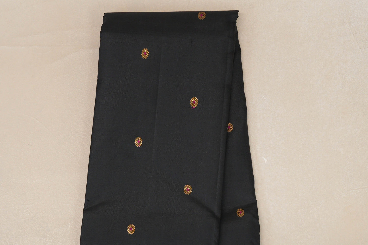 Black with Deep Bottle Green with Magenta Vintage Kanjivaram Silk Saree by Shreenivas Silks PSSR019059